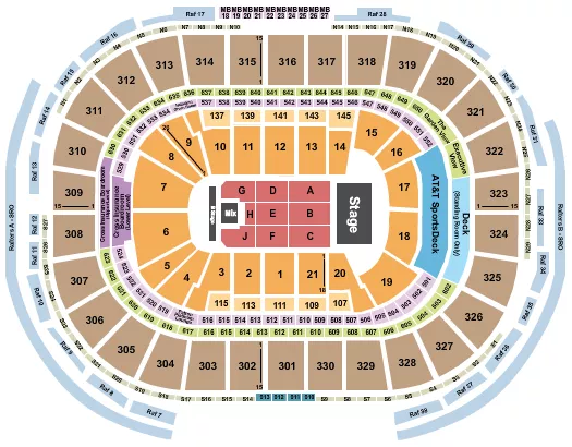 RICARDO ARJONA Seating Map Seating Chart
