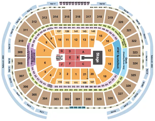 SUMMER WALKER Seating Map Seating Chart