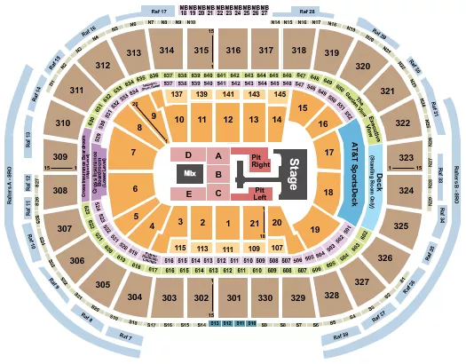 TEDDY SWIMS Seating Map Seating Chart