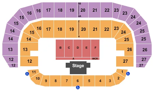 RESERVED FLOOR Seating Map Seating Chart