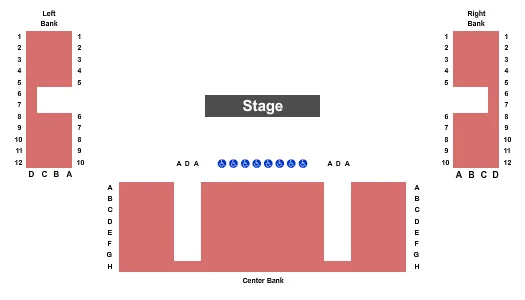 TENNESSEE PERFORMING ARTS CENTER ANDREW JOHNSON THEATER SPAMILTON Seating Map Seating Chart