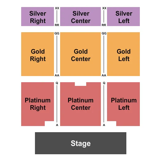 ENDSTAGE 2 Seating Map Seating Chart