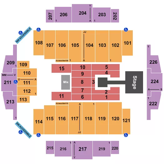 LE SSERAFIM Seating Map Seating Chart