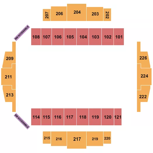 MONSTER JAM Seating Map Seating Chart