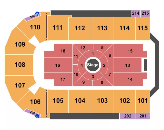 NATE BARGATZE Seating Map Seating Chart