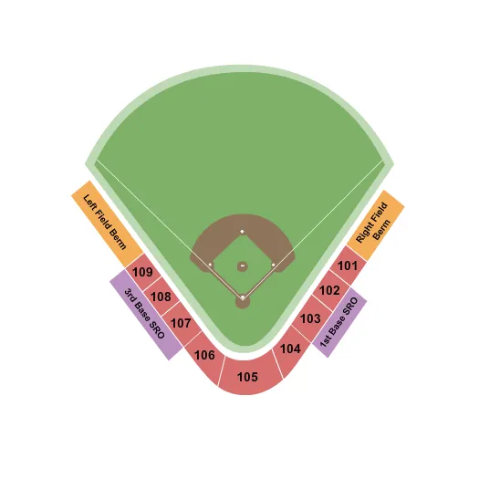 BASEBALL Seating Map Seating Chart