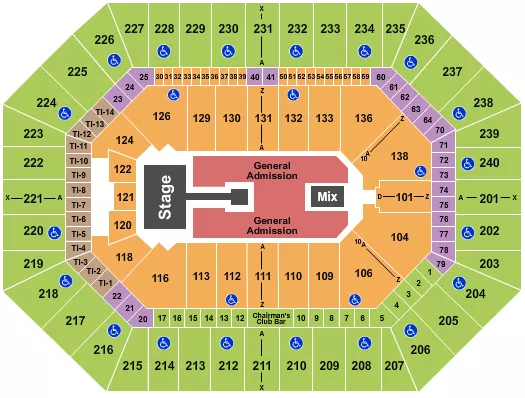 CHARLI XCX Seating Map Seating Chart