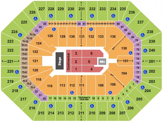 ENDSTAGE 3 Seating Map Seating Chart