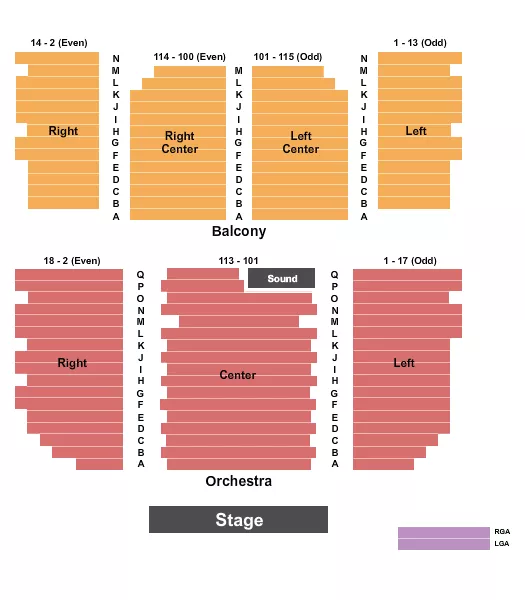 ENDSTAGE 3 Seating Map Seating Chart