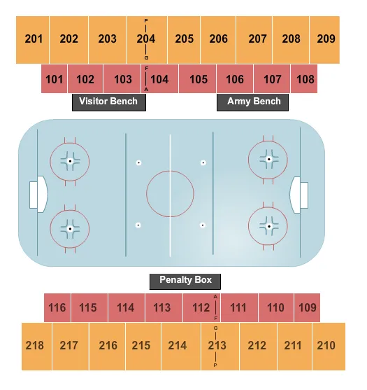 HOCKEY Seating Map Seating Chart
