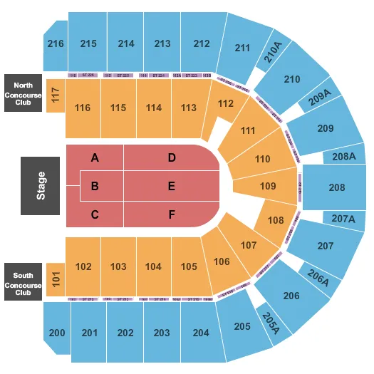 ENDSTAGE 2 Seating Map Seating Chart