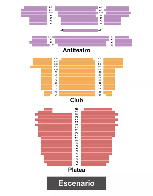 ENDSTAGE Seating Map Seating Chart