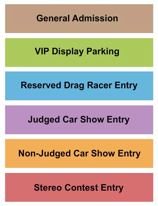 IMPORT FACE OFF Seating Map Seating Chart