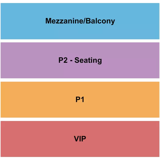 TEXAS THEATRE DALLAS VIP P1 P2 MEZZ Seating Map Seating Chart