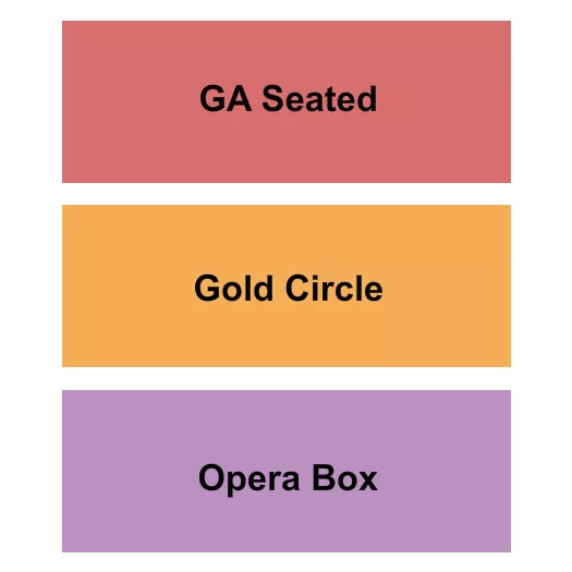 GA SEATED GC OPERA BOX Seating Map Seating Chart