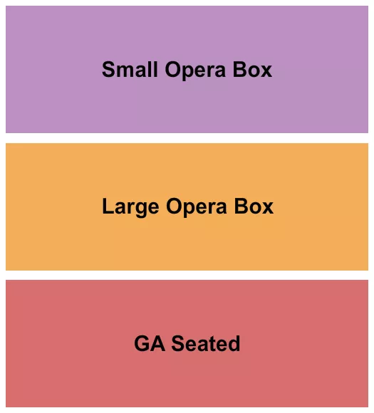 GA SEATED OPERA BOXES Seating Map Seating Chart