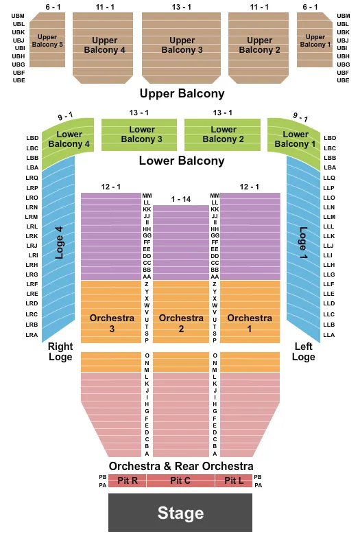 END STAGE 2 Seating Map Seating Chart
