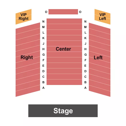 ENDSTAGE VIP Seating Map Seating Chart