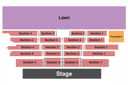 ENDSTAGE NO PIT Seating Map Seating Chart