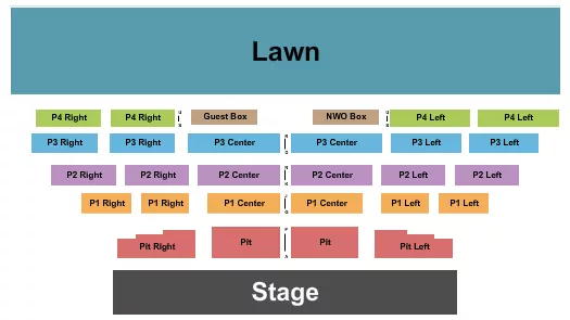 ENDSTAGE Seating Map Seating Chart
