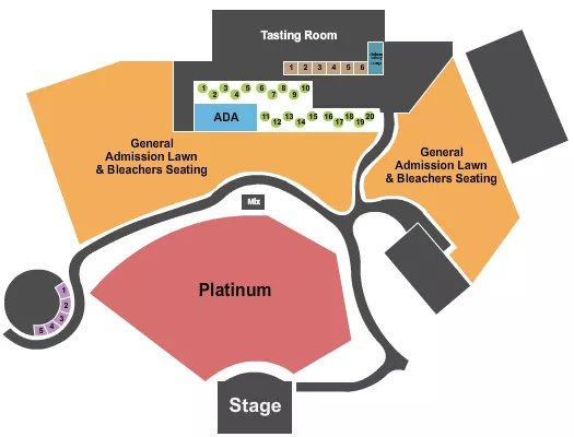 ENDSTAGE 6 Seating Map Seating Chart