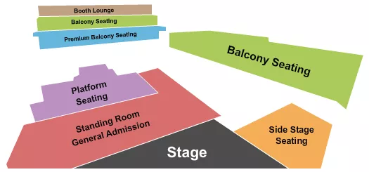 ENDSTAGE GA 2 Seating Map Seating Chart