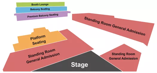 ENDSTAGE GA Seating Map Seating Chart