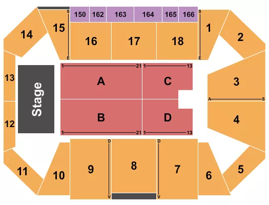 ENDSTAGE Seating Map Seating Chart