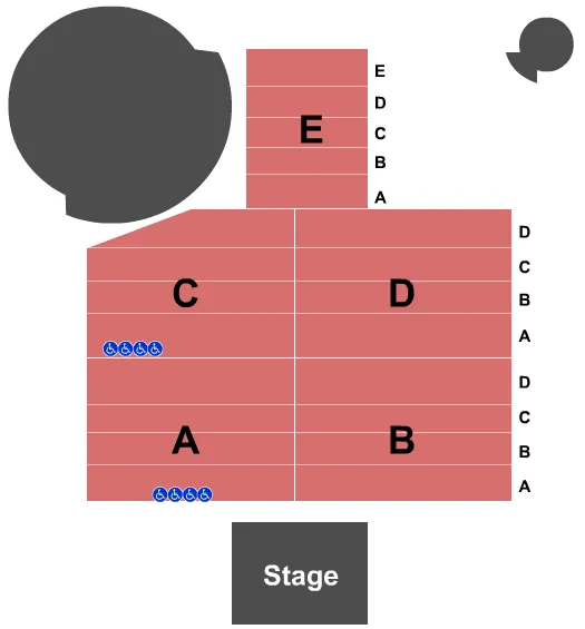 END STAGE Seating Map Seating Chart