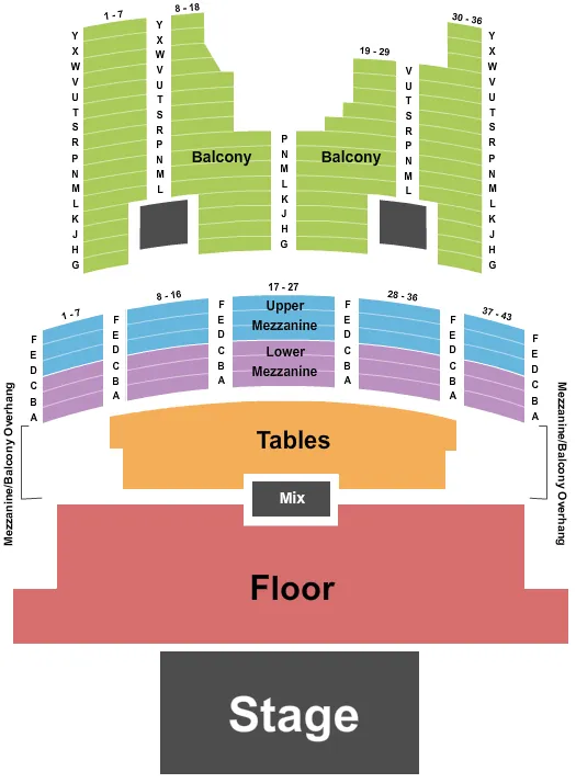 NATE FEUERSTEIN Seating Map Seating Chart