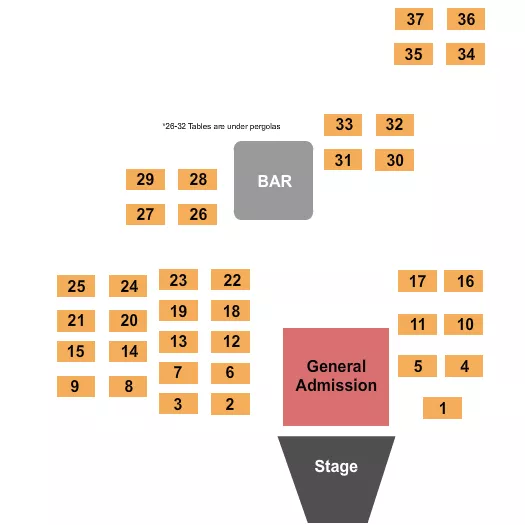GA TABLES Seating Map Seating Chart