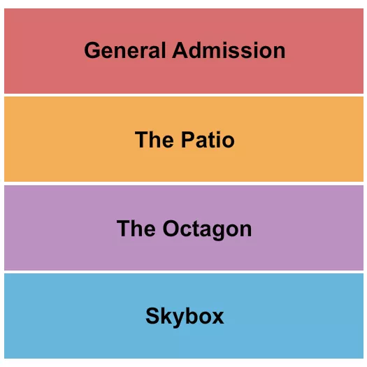 THE BACKYARD WACO GA PATIO OCTAGON SKYBOX Seating Map Seating Chart