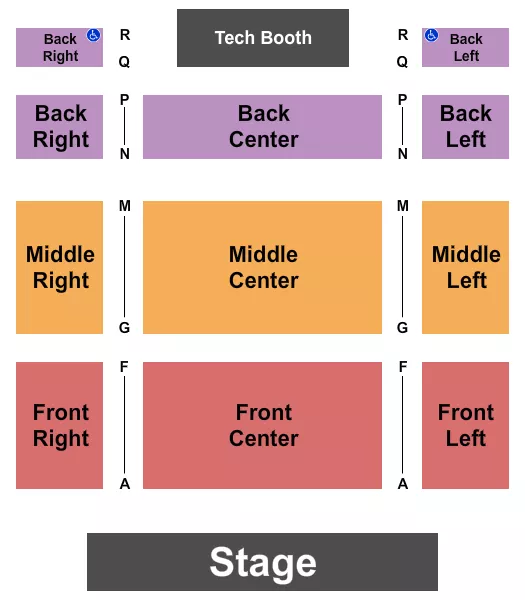 ENDSTAGE Seating Map Seating Chart