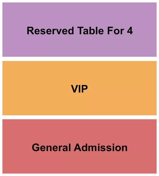 THE BASEMENT EAST NASHVILLE GA VIP TABLES Seating Map Seating Chart