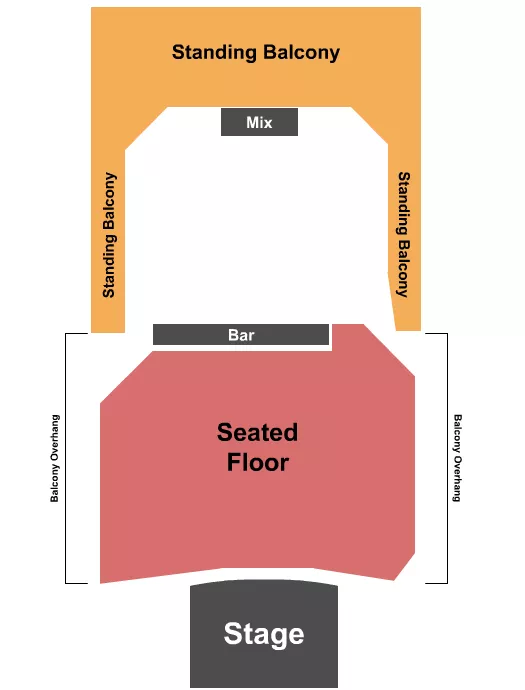ENDSTAGE GA 2 Seating Map Seating Chart