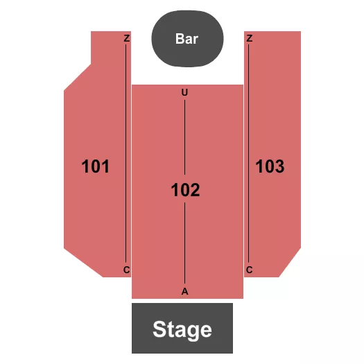 THE BLOCK AT HARRAHS PHILADELPHIA ENDSTAGE Seating Map Seating Chart