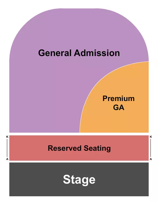 RESERVED GA Seating Map Seating Chart