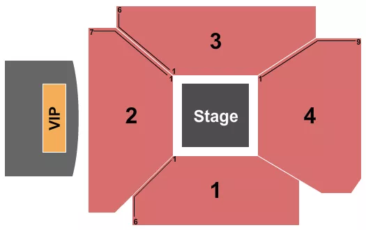 CENTER STAGE Seating Map Seating Chart