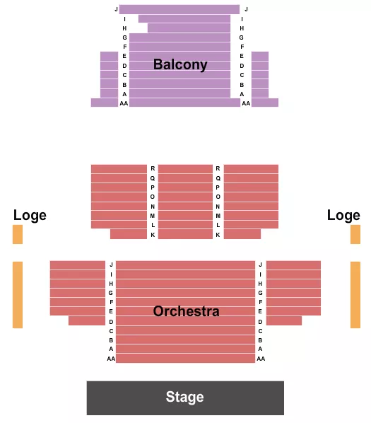 ENDSTAGE Seating Map Seating Chart