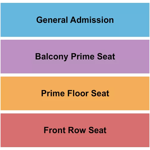 FRONT ROW PRIME FLOOR BALCONY GA Seating Map Seating Chart