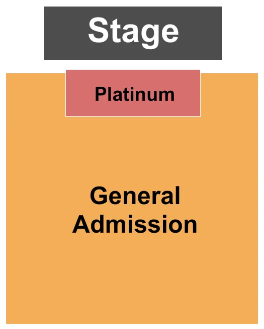 PLATINUM GA Seating Map Seating Chart