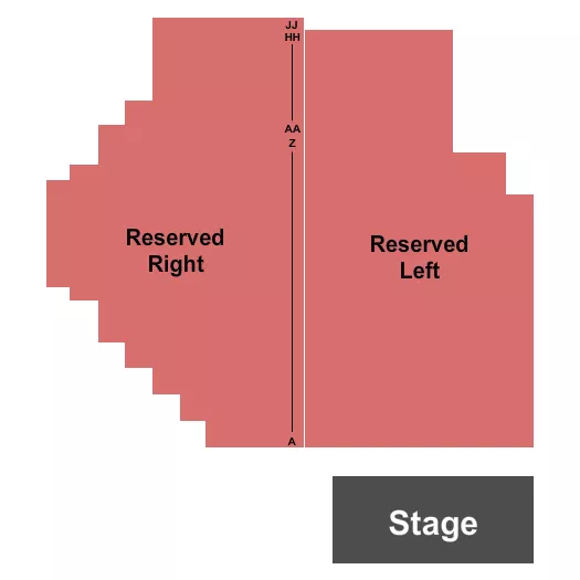 THE CAVERNS TN ENDSTAGE Seating Map Seating Chart