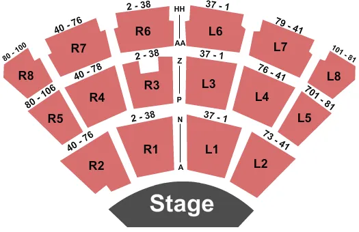THE CHAPEL CROSSPOINT CAMPUS CASTING CROWNS Seating Map Seating Chart