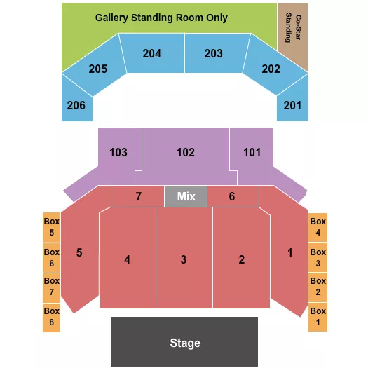THE CHELSEA THE COSMOPOLITAN OF LAS VEGAS ENDSTAGE 3 Seating Map Seating Chart