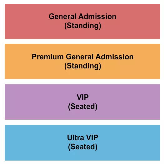 GA PREMIUM VIP Seating Map Seating Chart
