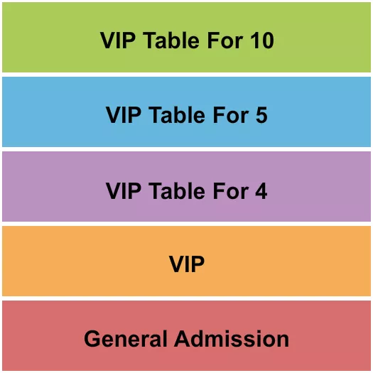 GA VIP TABLE Seating Map Seating Chart