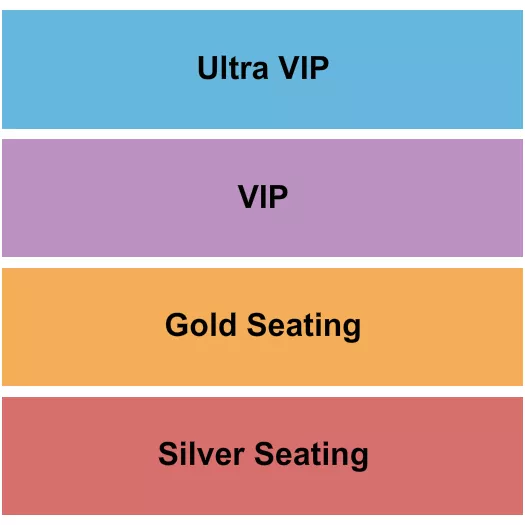 SILVER GOLD VIP Seating Map Seating Chart
