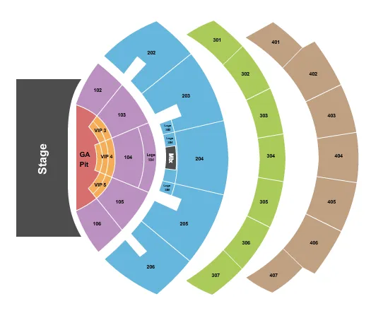 USHER Seating Map Seating Chart