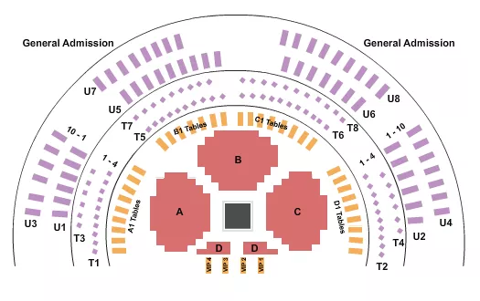 MMA Seating Map Seating Chart