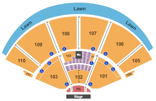END STAGE Seating Map Seating Chart